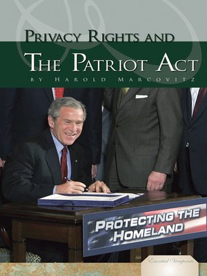 cover image of Privacy Rights and the Patriot Act